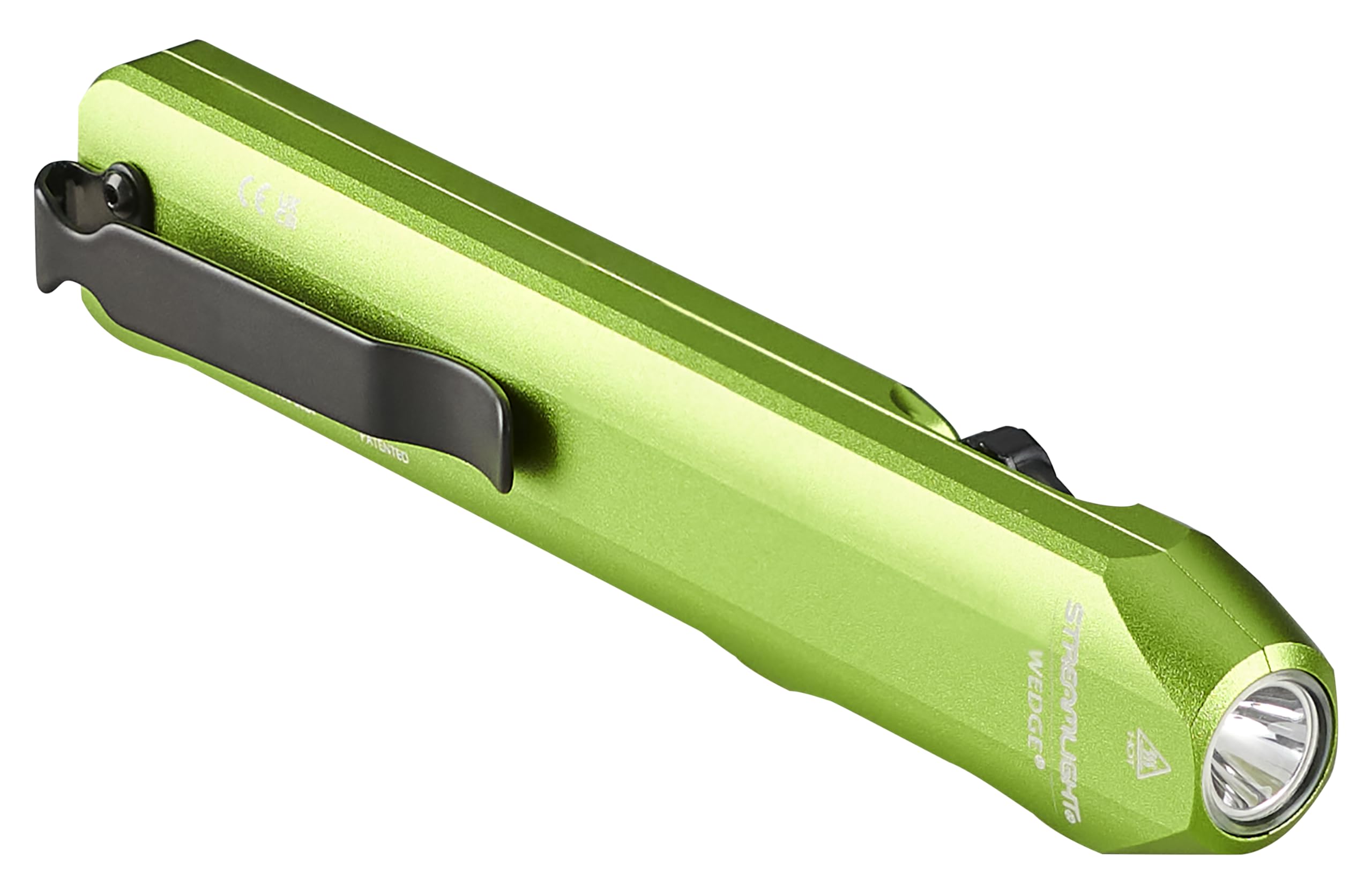 Wedge Streamlight 1,000-Lumen Max 300-Lumen Standard 1,200-Candela Flat Everyday Carry Flashlight, Includes USB-C Cable and Lanyard, Lime Green