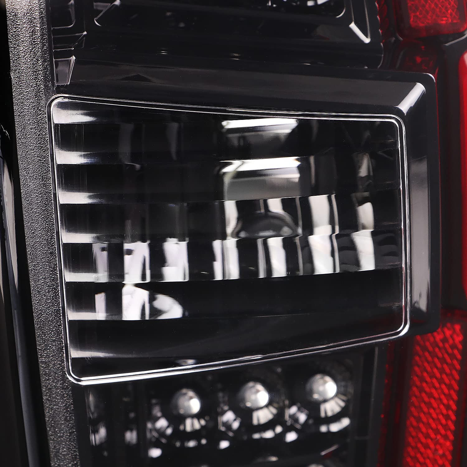 LED Tail Lights SPEC-D TUNING w/Red LED Light Bar Compatible with 2016-2022 Toyota Tacoma, Left + Right Pair Assembly