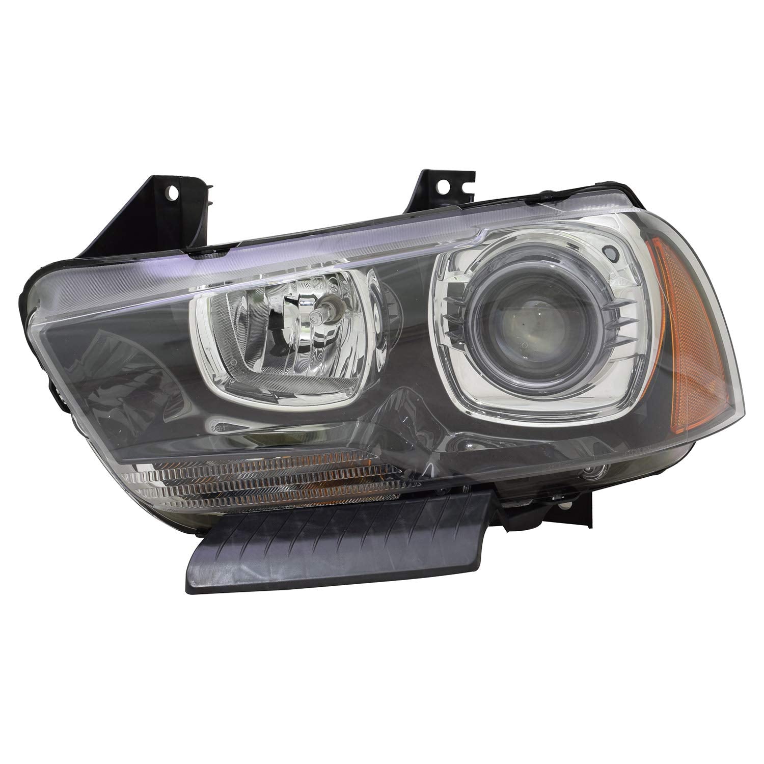 Left TYC Headlight Assembly Compatible with 2011-2014 Dodge Charger