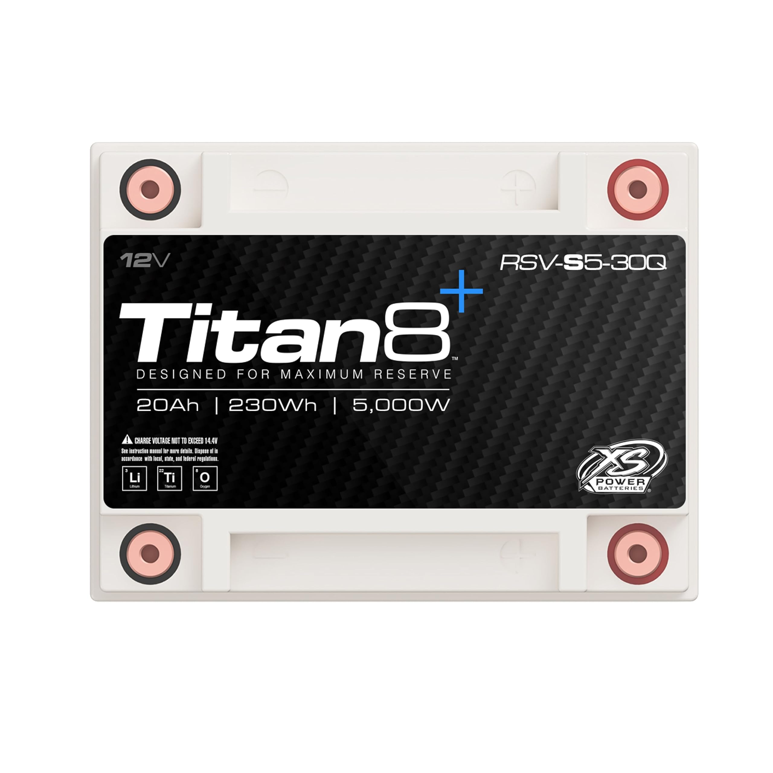 XS Power 12V Lithium Titanate RSV-S5-30Q Powersports Battery