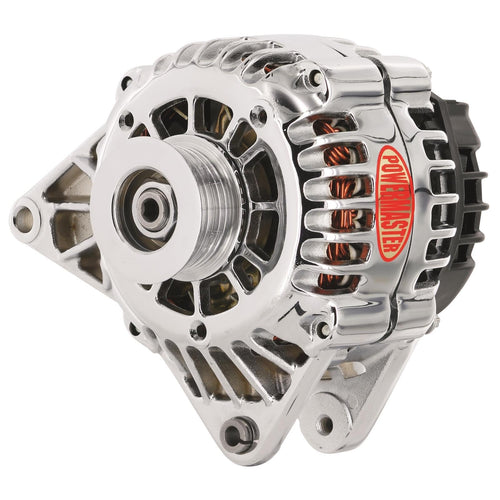Alt GM Powermaster CS130D Chrome 120A 6 grv Pulley Saddle MTG 3.8L Camaro OE Hookup PLFS VR