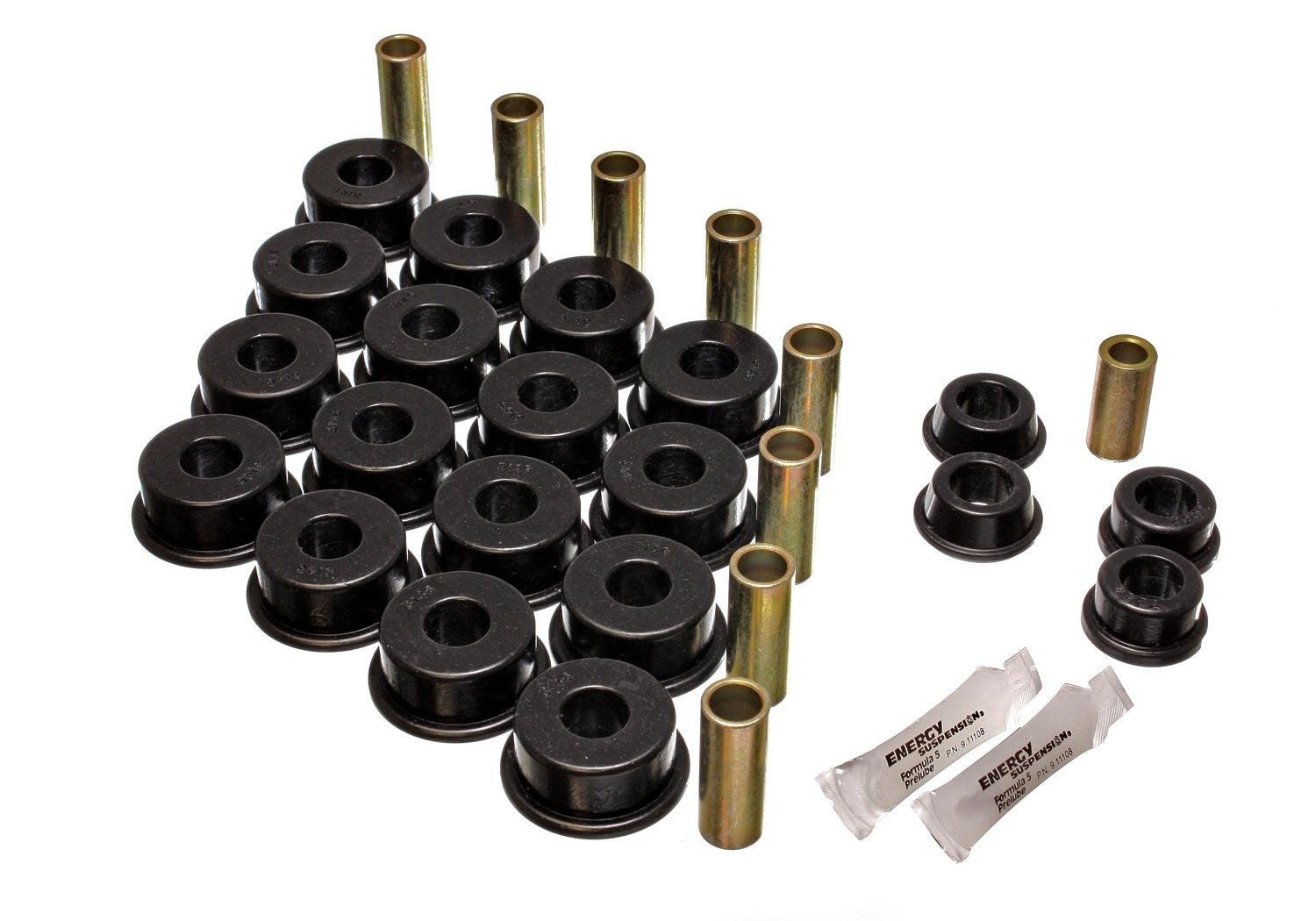 8.3109G Energy Suspension Control Arm Bushing Set; Black; Rear; Performance Polyurethane;