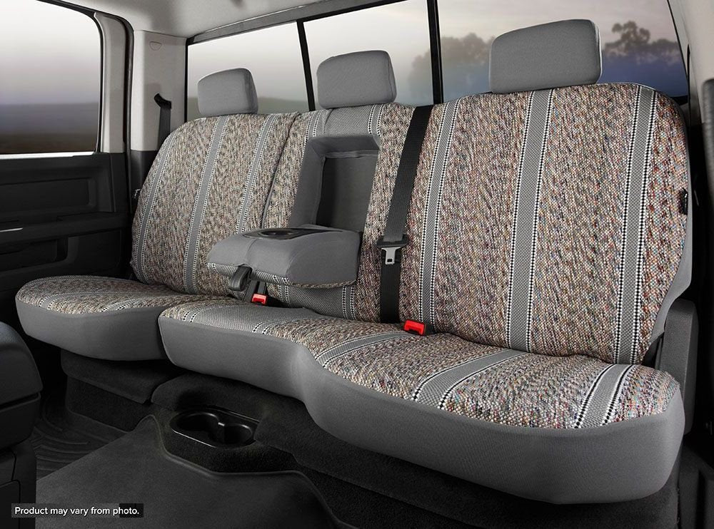 Custom Fit Fia TR42-17 GRAY Rear Seat Cover Split Cushion 40/60 - Saddle Blanket, (Gray)