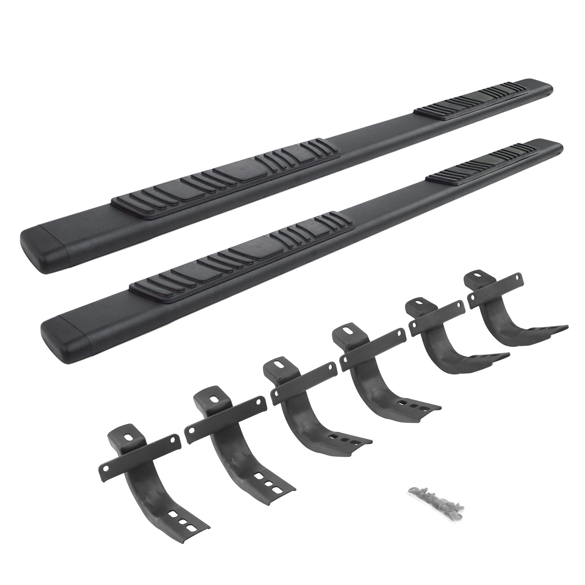 5" Go Rhino OE Xtreme Low Profile Sidesteps & Brackets | Galvanized Steel, Textured Black | 685412971T | Fits 2021-2025 Ford Bronco 2-Door (Excludes Bronco Sport)