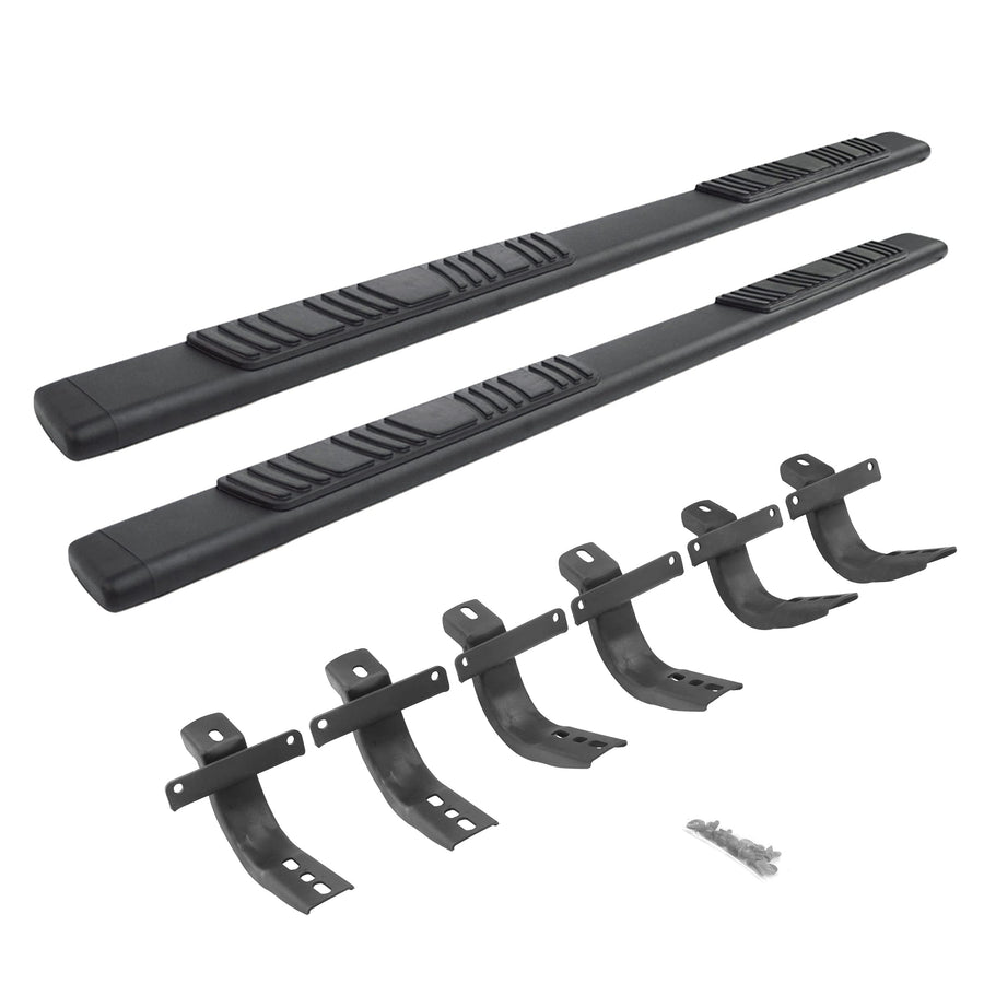 5" Go Rhino OE Xtreme Low Profile Sidesteps & Brackets | Galvanized Steel, Textured Black | 685412971T | Fits 2021-2025 Ford Bronco 2-Door (Excludes Bronco Sport)