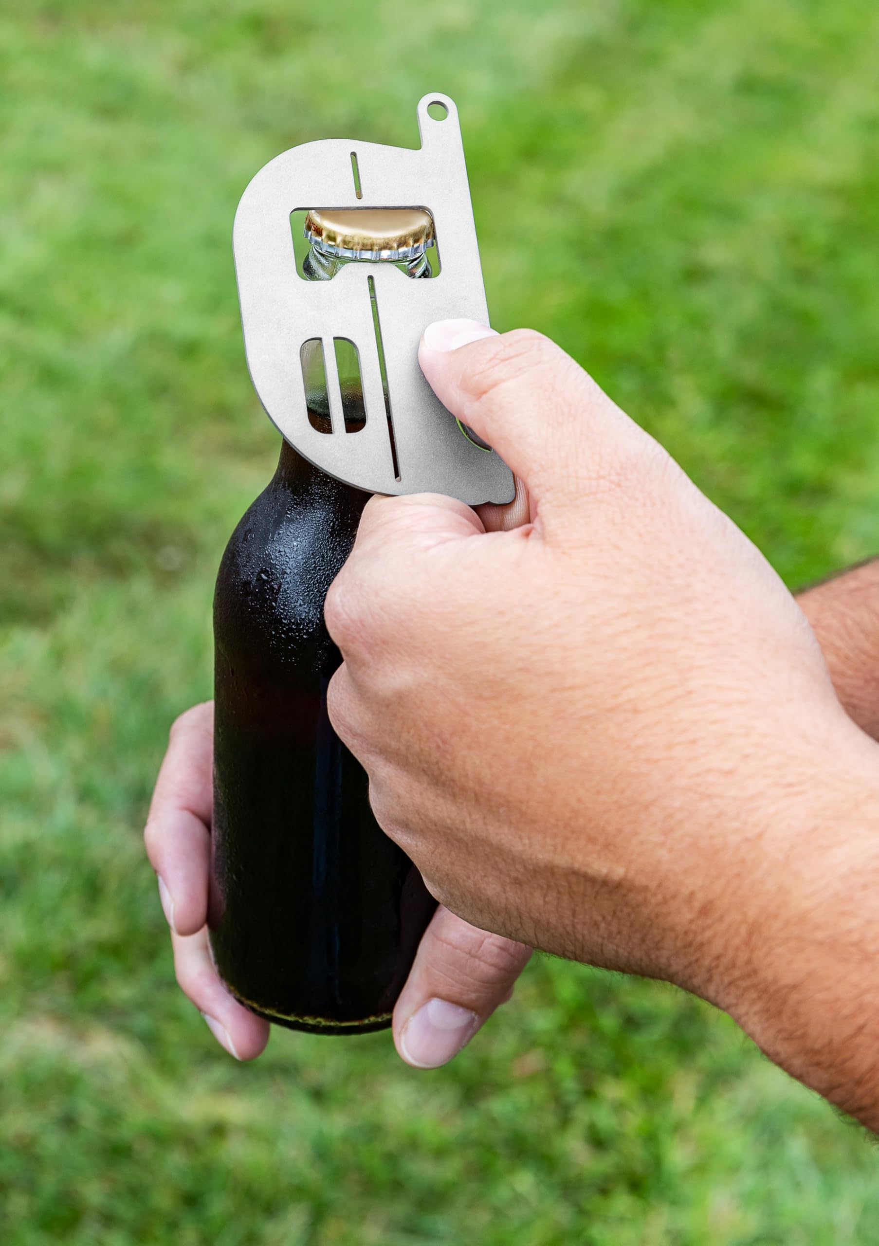 Stainless Steel Bottle Opener Camco Life is Better at The Campsite - Easily Removes Bottle Caps & Doubles as Decorative Magnet - Features a Unique Camper Design - 2.5 x 3.75 in (53305)
