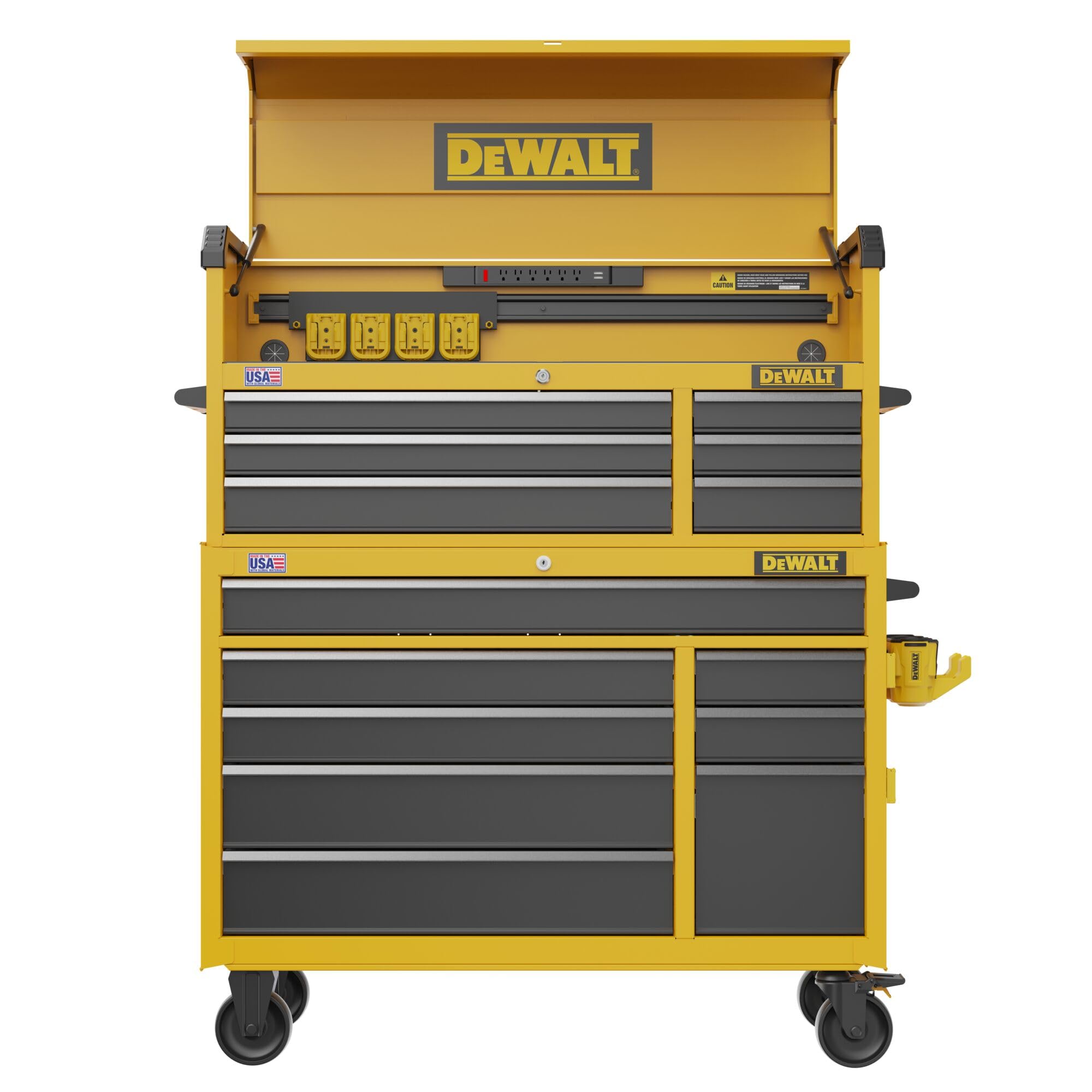 DEWALT 52 Inch Tool Chest with 6 Drawers, 100lb Drawer Capacity, DEWALT Workshop Storage System Compatible (DWST52071)