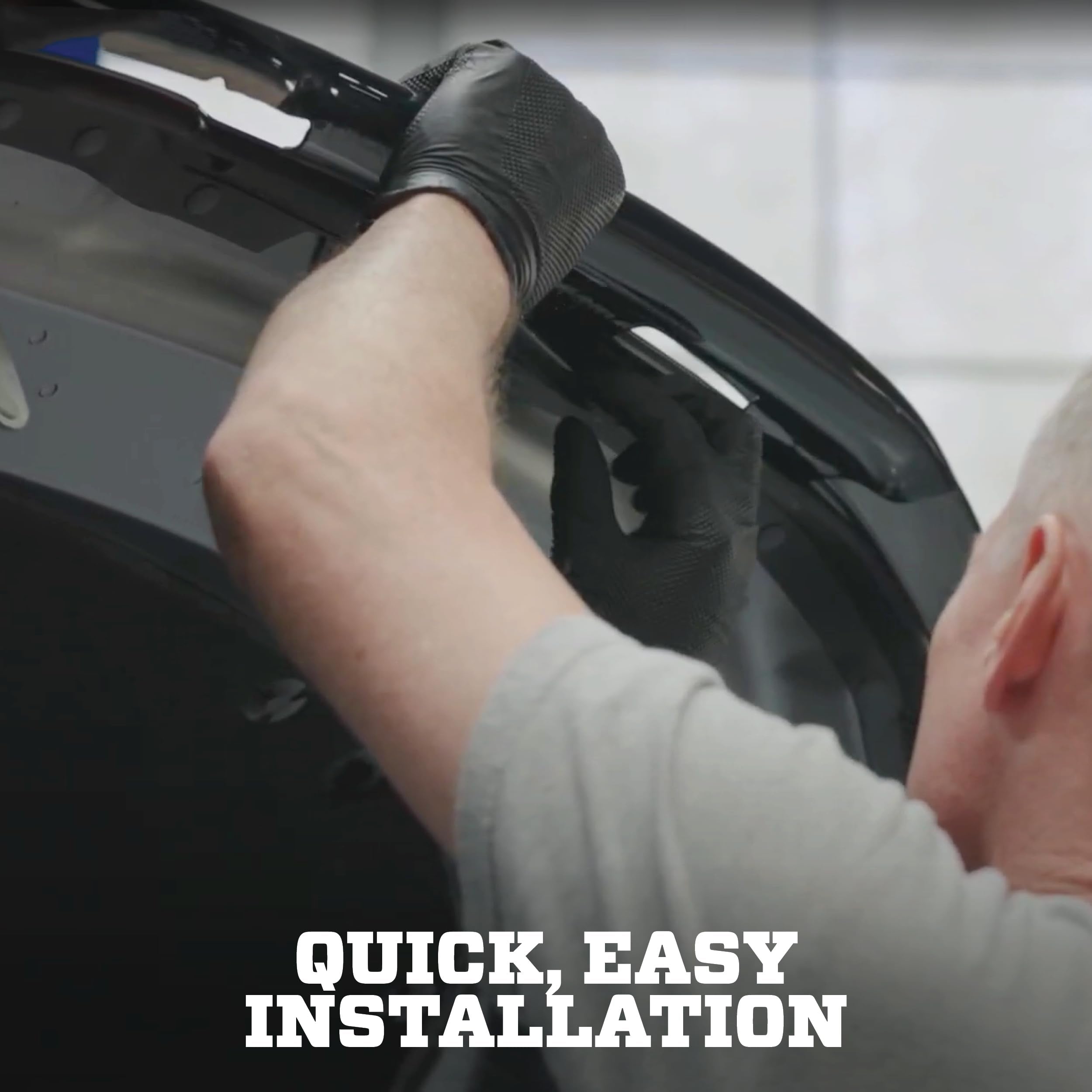 Husky Liners Hood Protector | High Profile/Bug Shield Fits 2008-2010 Ford F-250 SD, F-350 SD - 1 pc., Smoke | 2815936