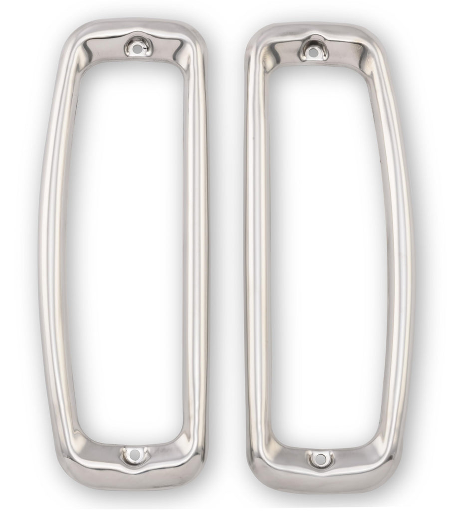C7TZ-99279A6-7S Scott Drake Stainless Steel Taillight Bezels