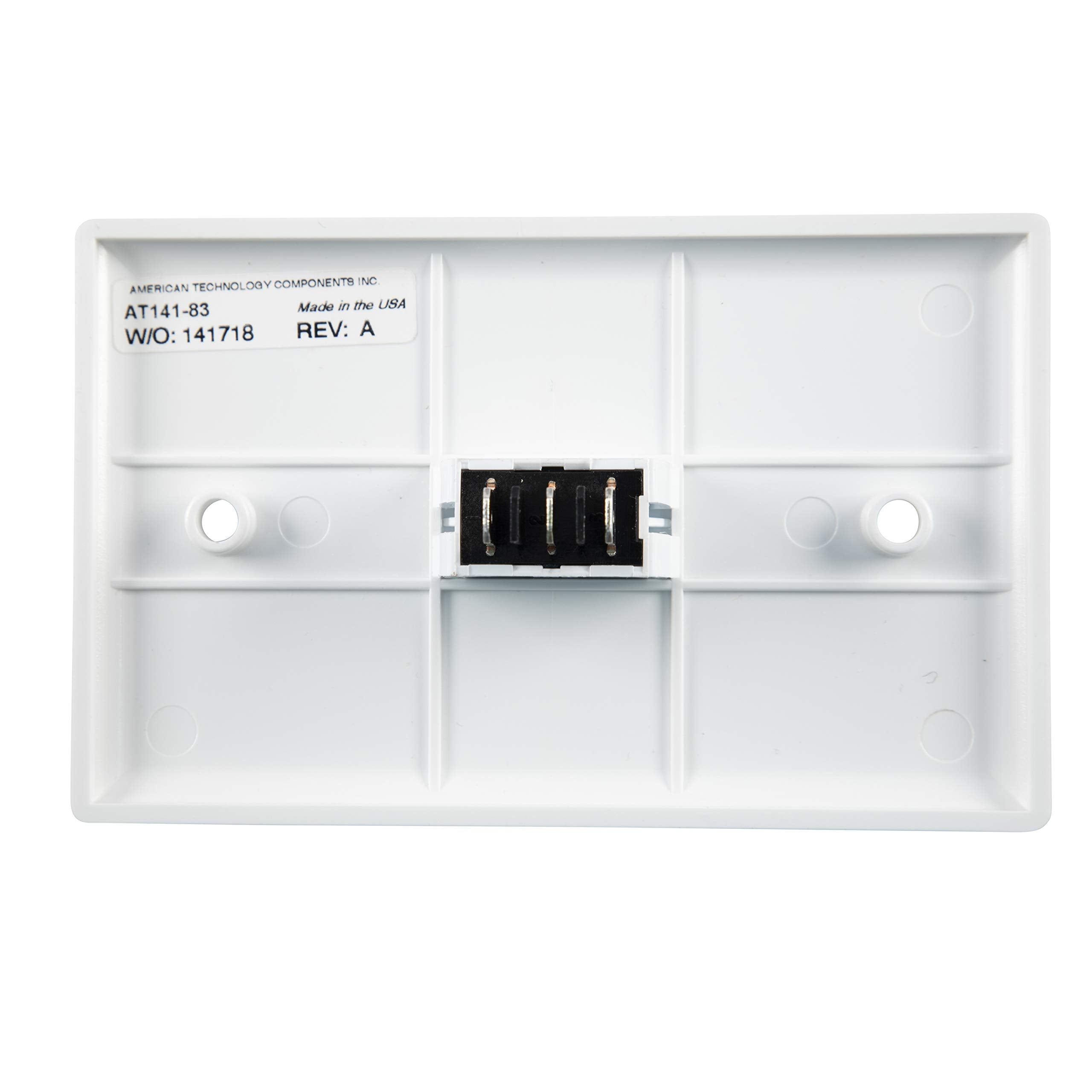 In-Wall Lippert Replacement Interior In/Out Switch Assembly with 3 Connectors on the Back for RV Slide-Out Systems, White - 120639