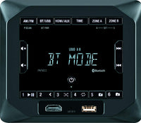 Jensen 2-Speaker JWM22 Zones AM/FM|BT|HDMI|AUX Cube Wall Mount Stereo, Speaker Output 4X 6 Watt, 30 Station Presets (18FM/12AM), Receives Bluetooth Audio (A2DP) and Controls (AVRCP) from Devices