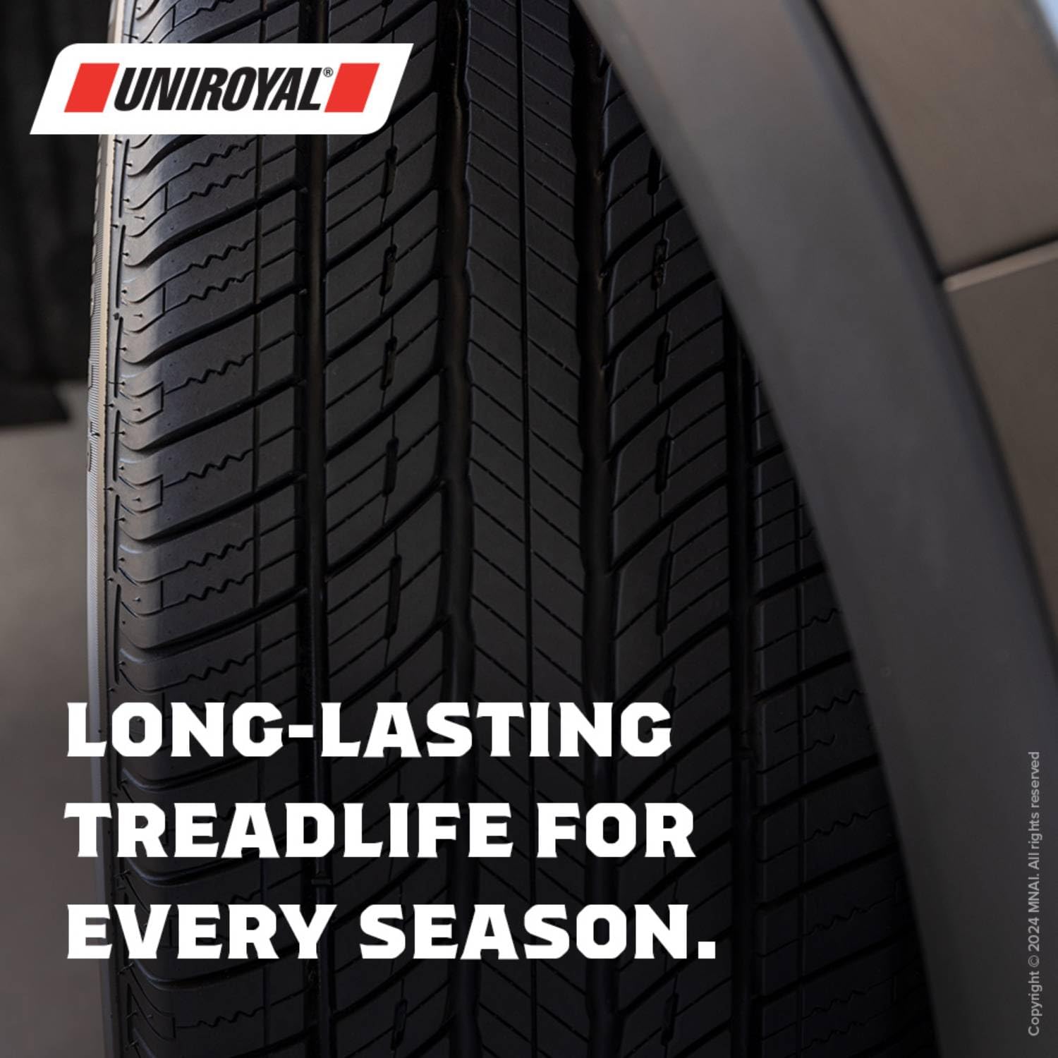 Tiger Paw Uniroyal Touring A/S All Season Car Tire for Passenger Cars and Minivans - 225/60R18 100H