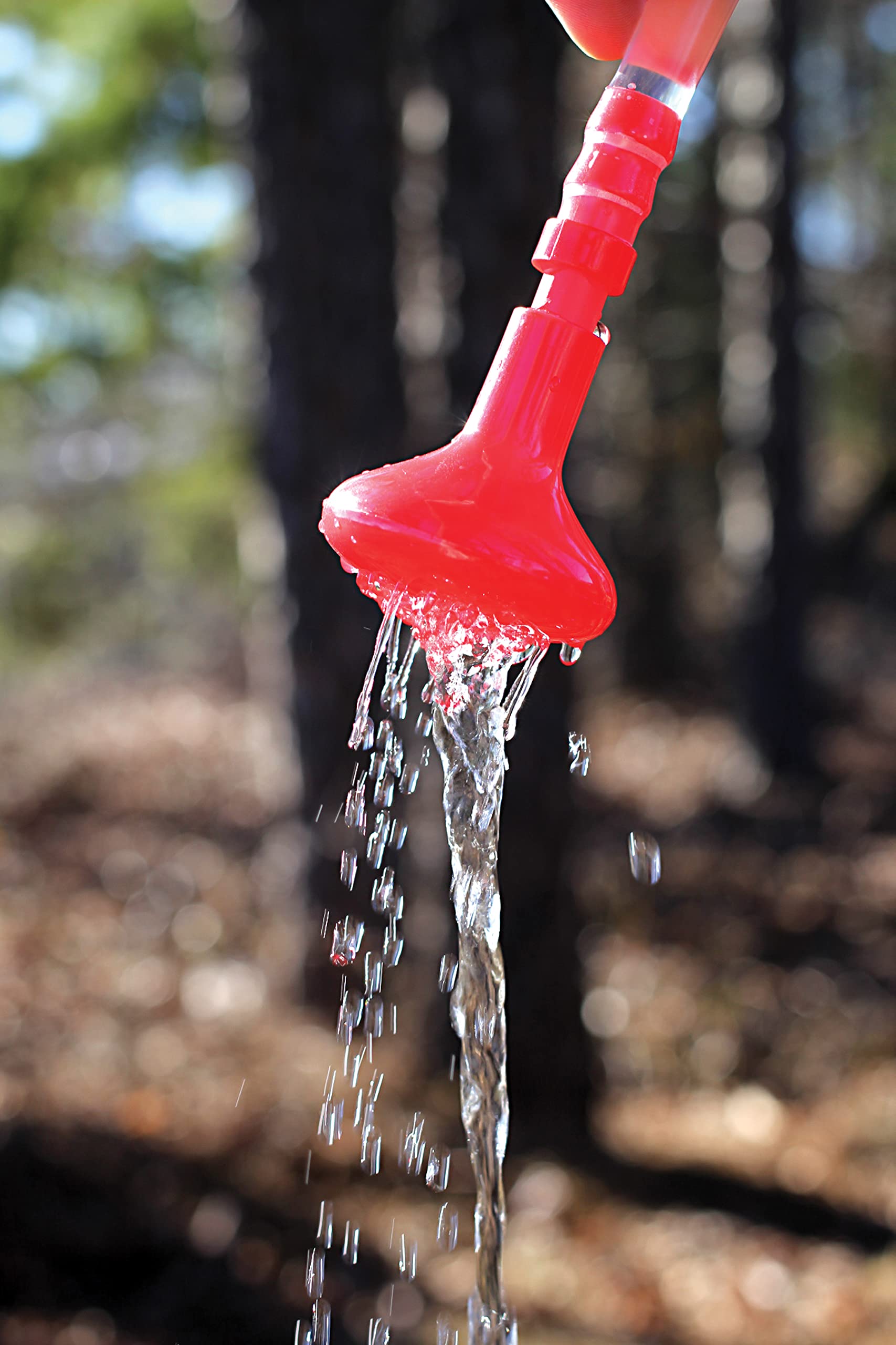 Camco Natural Outdoor Solar Shower with On-Off Valve for Campsites - Holds 5 Gallons of Water, Sufficient for 3-4 Showers, Excellent for Camping, Hiking, RVing, and Traveling (51368), White