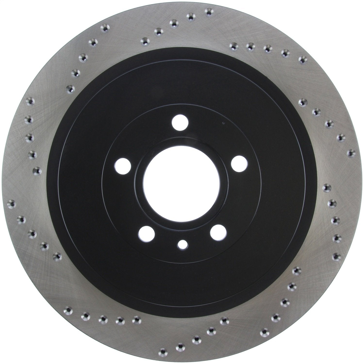 StopTech Sport 128.61105R Cross Drilled Brake Rotor (Rear Right), 1 Pack