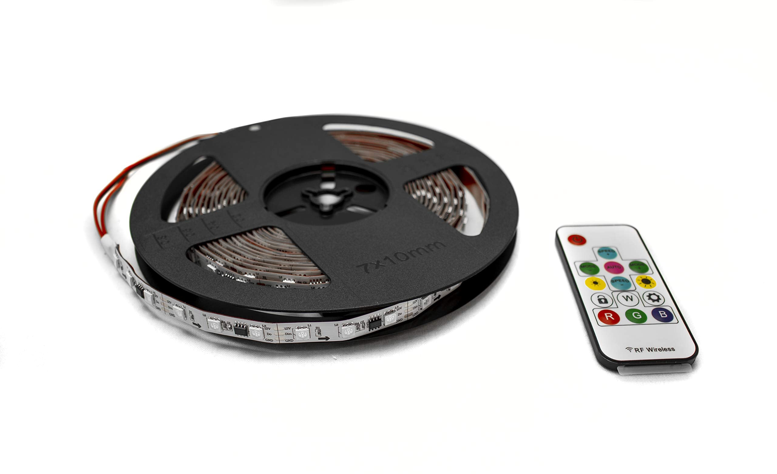 Race Sport 16.4ft RS5M5050IP65-C - NEW - 5-Meter 5050 RGB Chasing Function Strip Lighting and Controller - IP65 Rated with No EPOXY