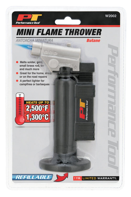Adjustable Performance Tool W2002 Refillable, Butane Flame Mini Jet Torch (2,500 Degrees Celsius), Melts Solder, Gold, Small Brazing Rods, Tin & much more.