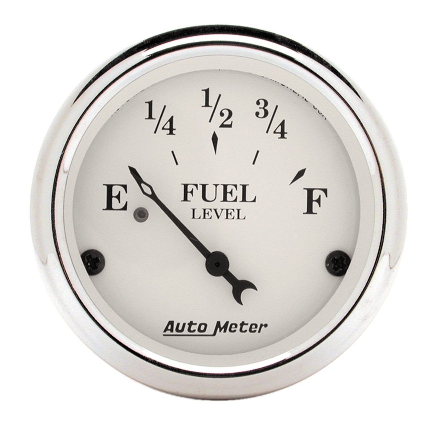 Auto Meter Old TYME 1606 White Fuel Level Gauge