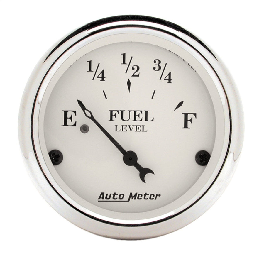 Auto Meter Old TYME 1606 White Fuel Level Gauge