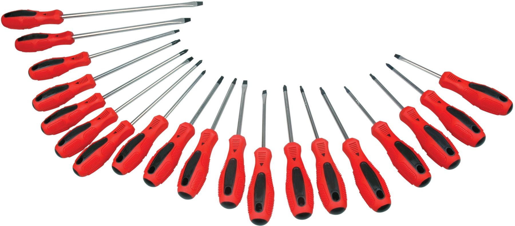 Screwdriver Set Performance Tool W1721 with Chrome Vanadium Blades, Magnetic Tips, and Zippered Organizing Pouch, Red (100-Piece)