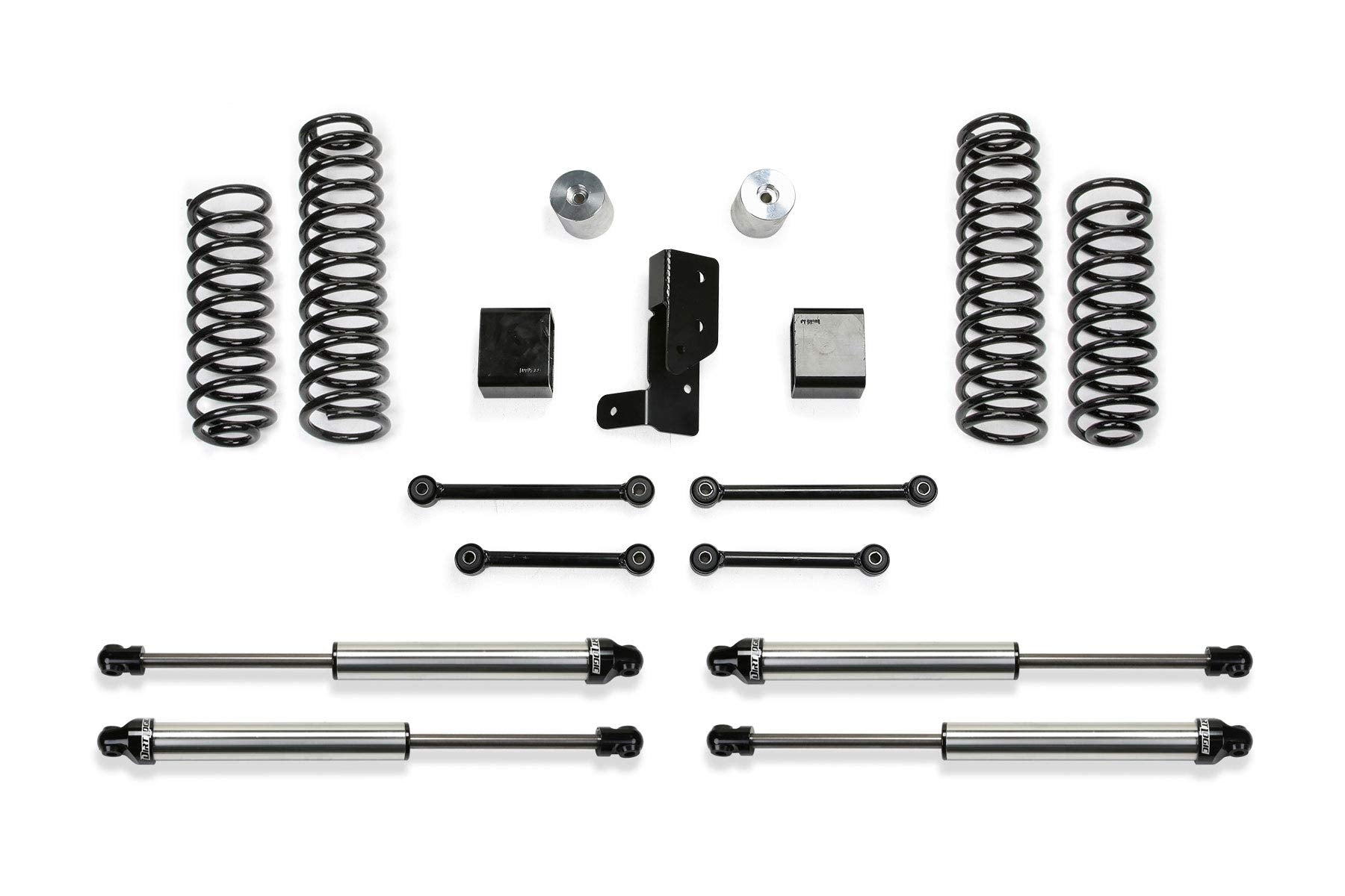 Fabtech K4107DL Lift Sport System w/Shock 3 in. Lift w/Spacers Front And Rear Dirt Logic 2.25 Shock Sport Lift System w/Shock