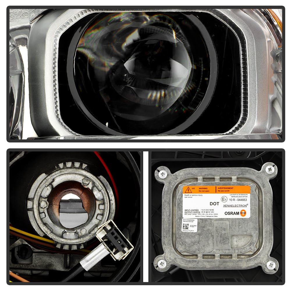 Ford Escape Spyder (POE) 17-19 w/LED DRL HID & Ballast Assembly Projector Headlight - OE Left