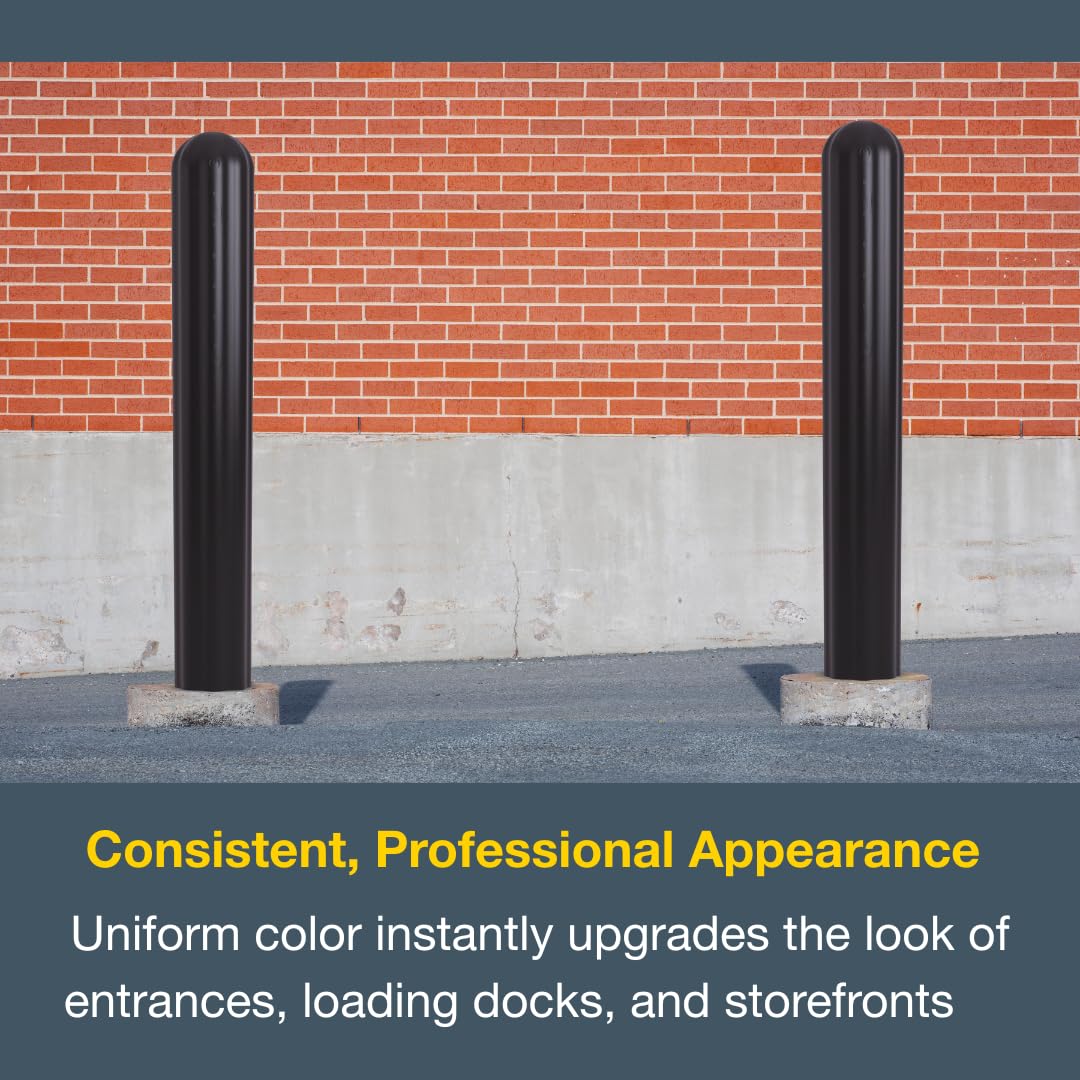 Bollard Covers Eagle for 8 Inch Poles - 56" Tall, Durable Fluted HDPE Plastic - Trimmable Brown Bollard Post Sleeve for Parking Lots, Warehouses, and Loading Docks, 1738BR