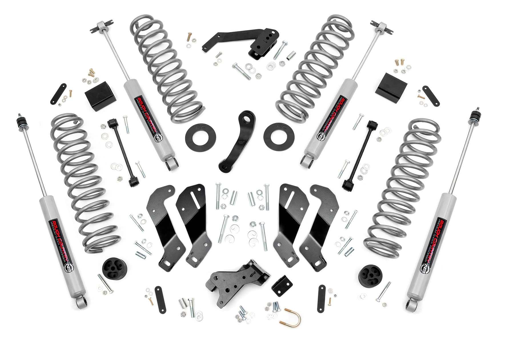 3.5" Lift Kit Rough Country for 2007-2018 Jeep Wrangler JK 2-Door - 69330