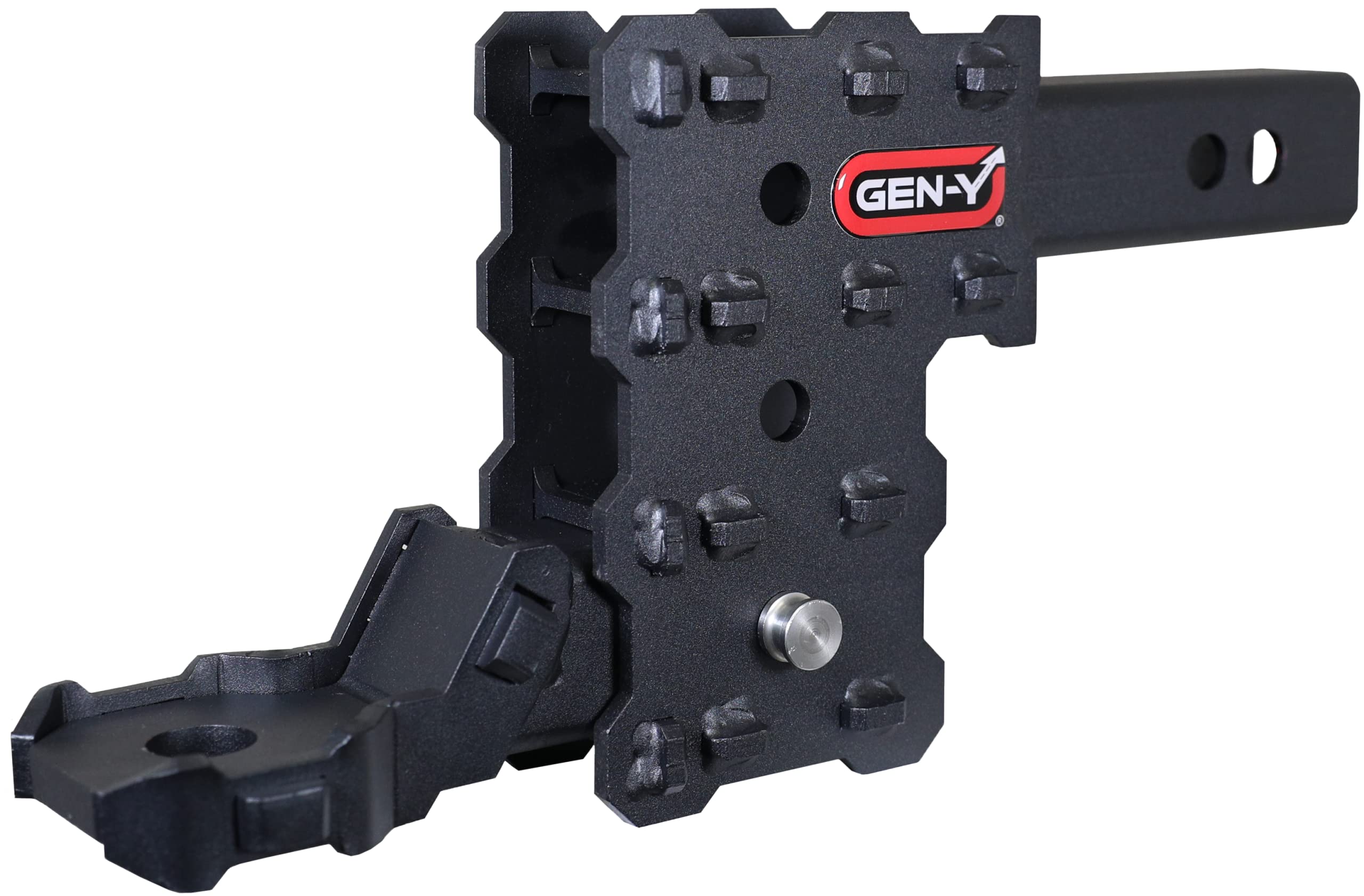 GEN-Y Phantom-X GH-13053X 3 Position Adjustable 4.5" Drop Hitch with GH-13051X Platinum Ball Mount for 2" Receiver - 7,000 LB Towing Capacity - 700 LB Tongue Weight