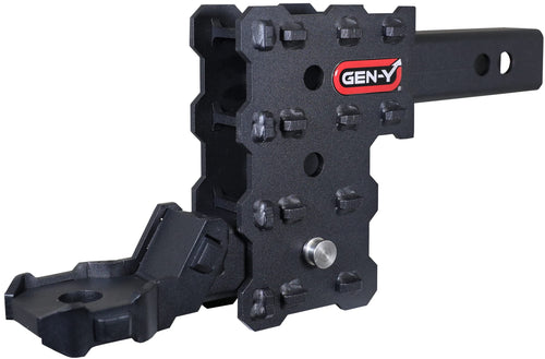 GEN-Y Phantom-X GH-13053X 3 Position Adjustable 4.5" Drop Hitch with GH-13051X Platinum Ball Mount for 2" Receiver - 7,000 LB Towing Capacity - 700 LB Tongue Weight