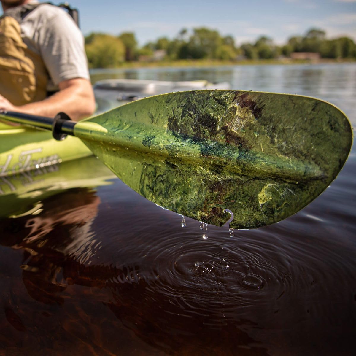 Magic Angler Carlisle Kayak Paddle with Polypropylene Blades and Wrapped Fiberglass Shaft, 230cm - First Light
