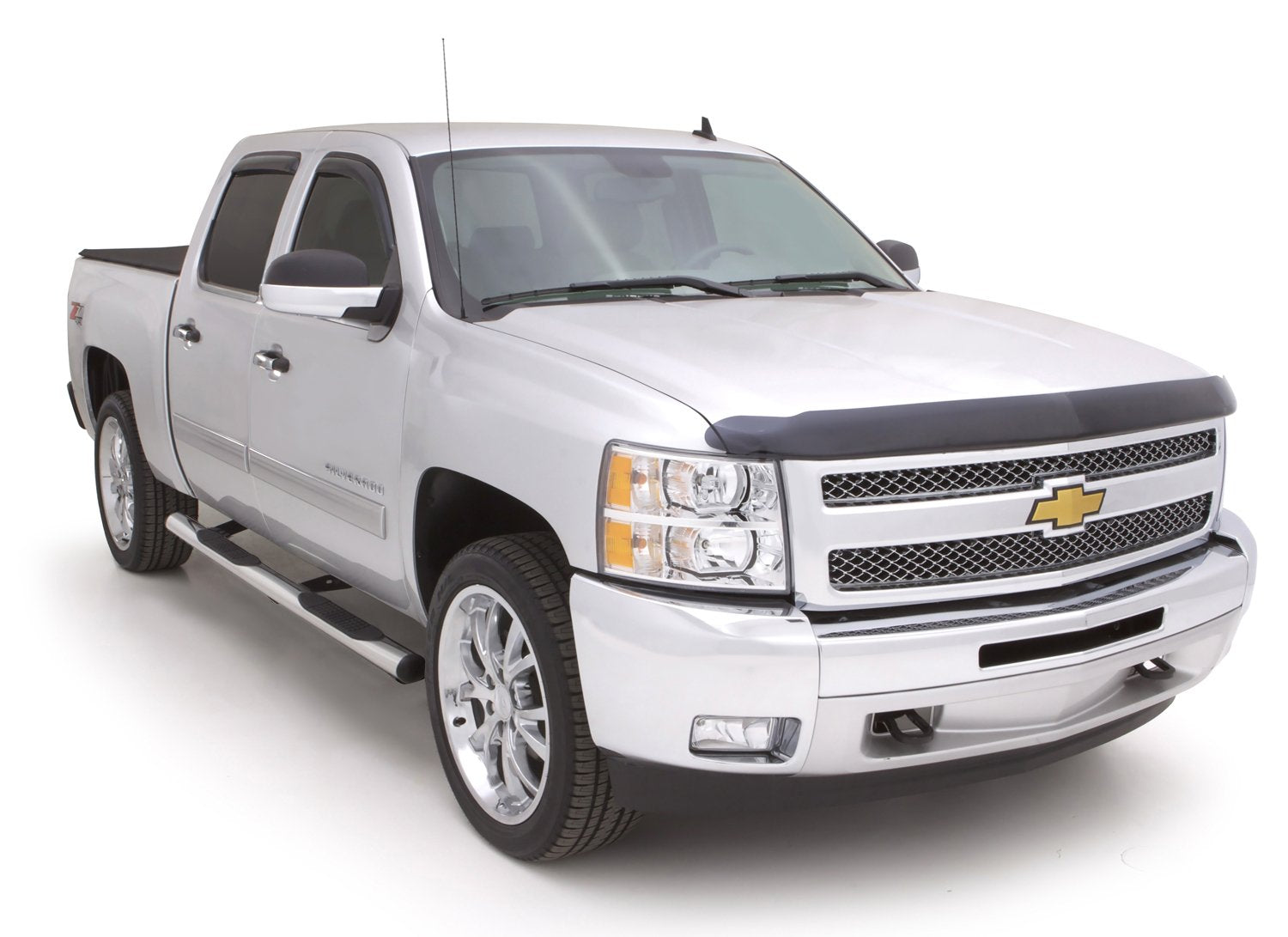 Lund RealTruck 23584781 Polished Stainless Steel 4" Oval Straight Nerf Bars for 2009-2018 Dodge Ram 1500, 2010-2018 Ram 2500/3500 Crew Cab