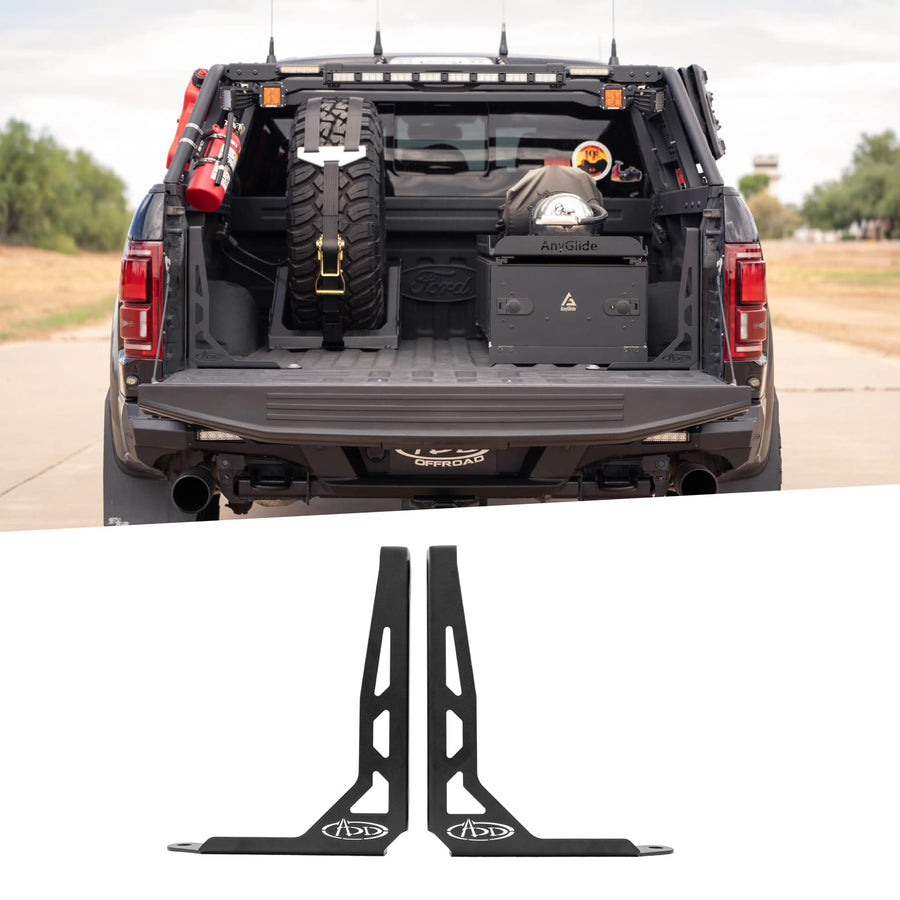 Addictive Desert Designs Bed Channel Stiffeners for The Ford F-150 2015-2020 & Ford F-150 Raptor 2017-2020 | Reinforces Truck Bed | Accessory Mount Provisions on Top of Bracket | Made in The USA