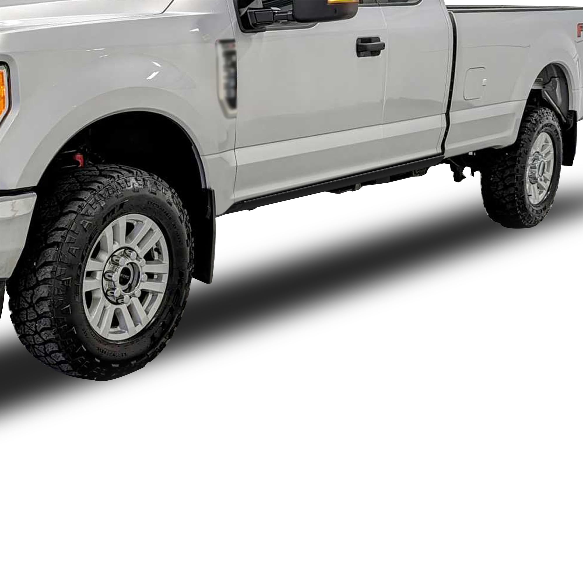 Elite Black Horse Retractable Power Board Compatible with 15-20 Ford F-150|17-19 F-250 Super Duty| F-350 Super Duty|F-450 Super Duty|F-550 Super Duty Super Cab -PWBR2175