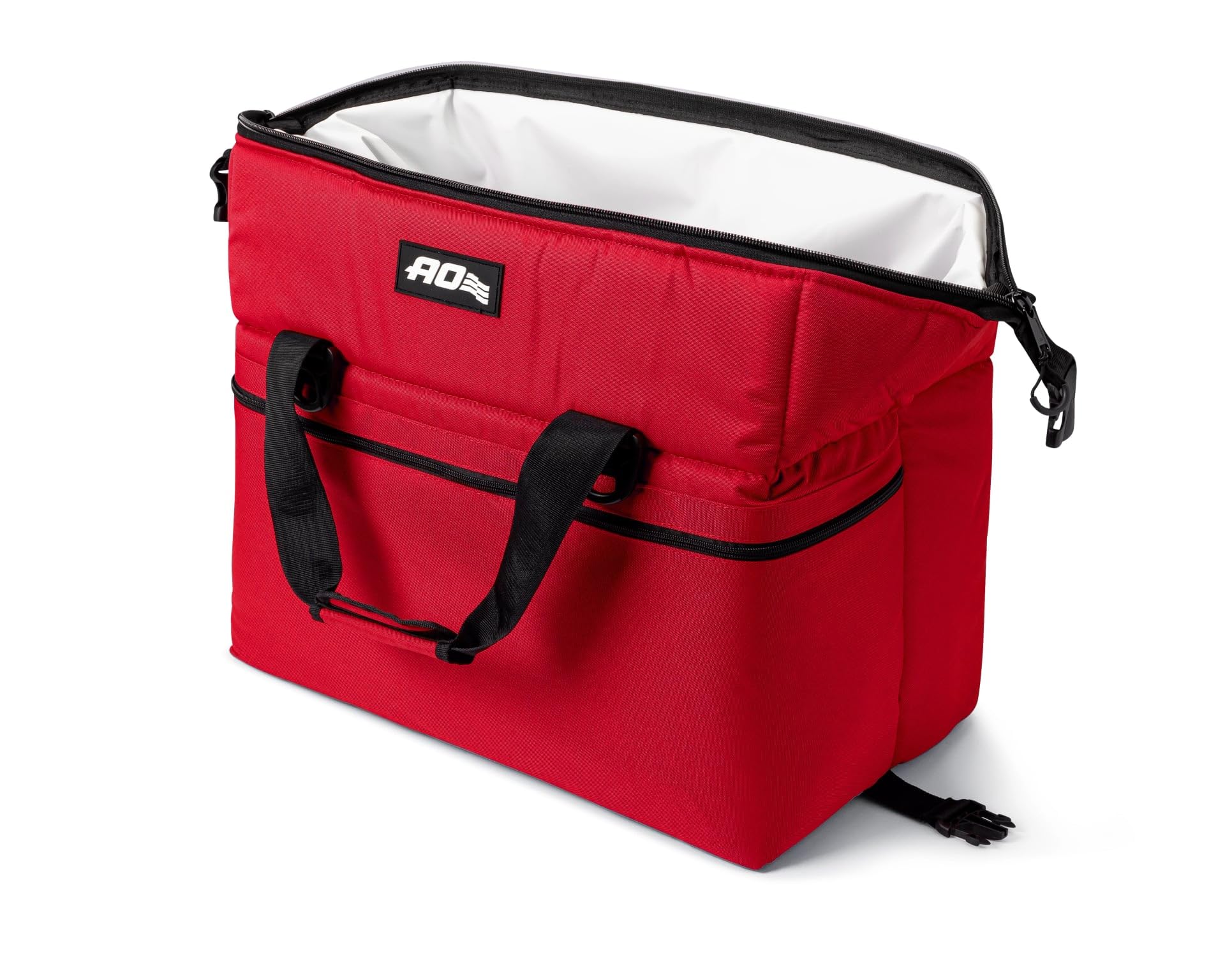 Coolers AO Original Soft-Sided Cooler Bag, Leak-Proof, Insulated, Lightweight, Red, 48-Can