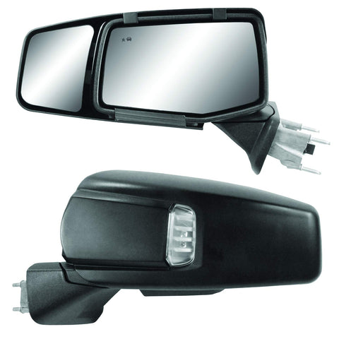 K SOURCE 80930 Snap & Zap Custom Fit Towing Mirror for 2019-2024 Silverado 1500, Sierra 1500, Patented