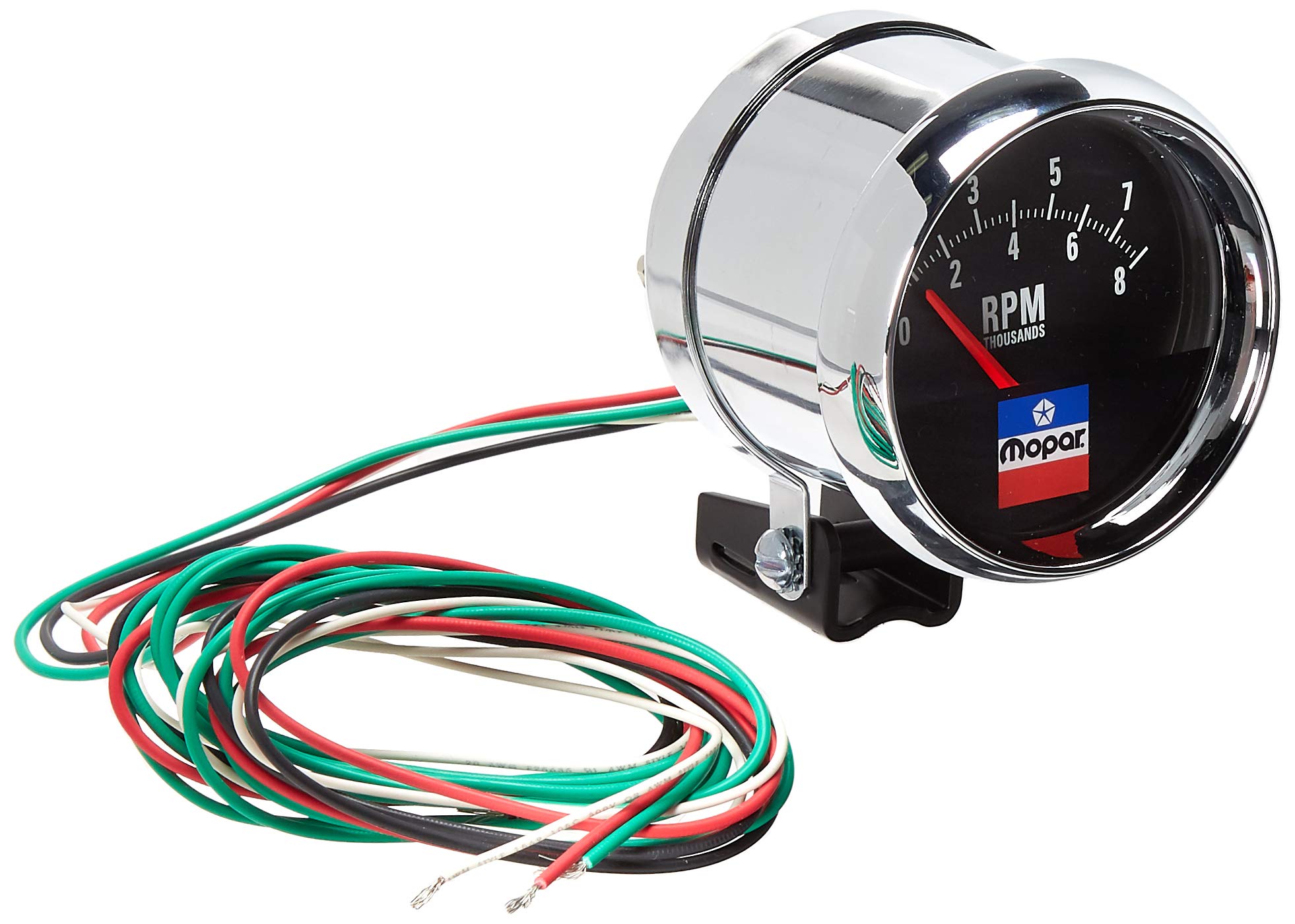 Auto Meter 3-3/4" Tachometer, 8,000 RPM, Pedestal, Short Sweep, Mopar Classic (880789)