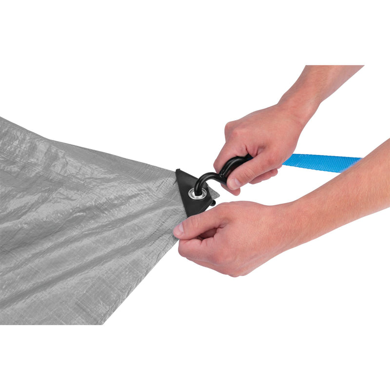 Silver Tarp Performance Tool W7002 (6 x 8 ft.) Great for Tarpaulin Canopy Tent, Boat, RV Or Pool Cover Performance Tool (HD Poly Tarp)