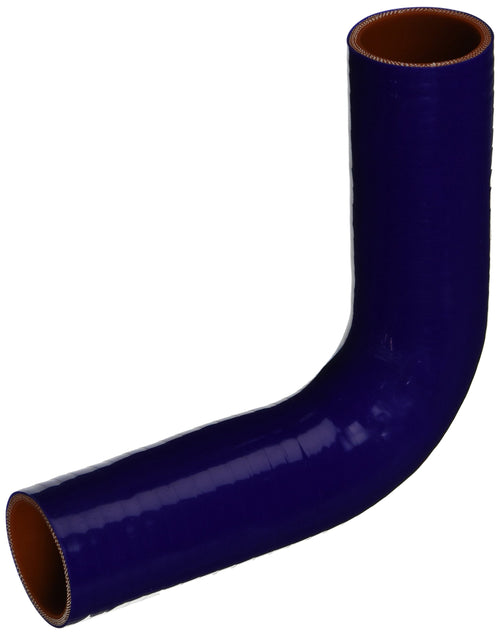 HPS Silicone HTSEC90-175-BLUE High Temperature 4-ply Reinforced 90 degree Elbow Coupler Hose, 75 PSI Maximum Pressure, 4" Leg Length on each side, 1-3/4" ID, Blue