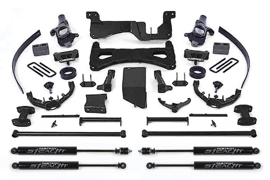 Fabtech Performance Lift System K1015M w/Shocks w/Stealth Monotube Shocks 8 in. Lift