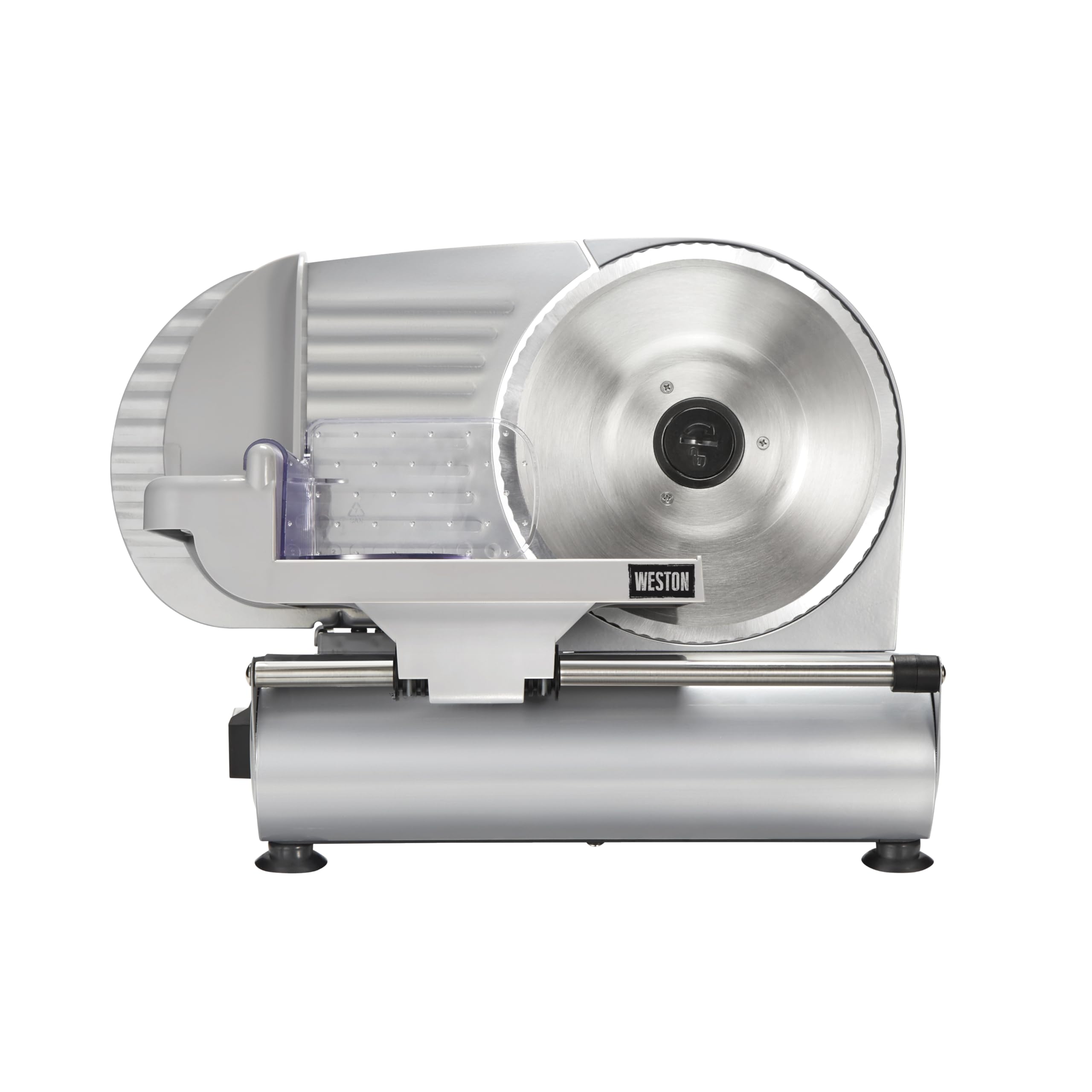 Electric Weston Meat Cutting Machine, Deli & Food Slicer, Adjustable Slice Thickness, Non-Slip Suction Feet, Removable 9” Stainless Steel Blade, Easy to Clean