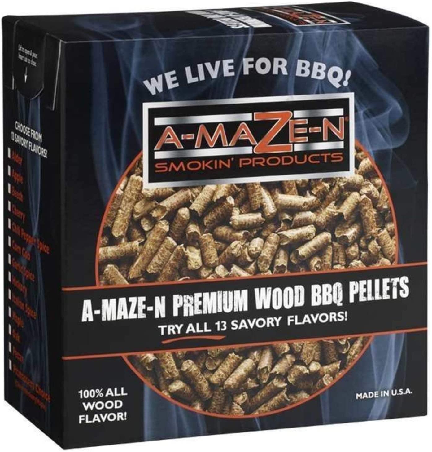 100% Premium Wood BBQ Smoker Pellets, Alder, A-MAZE-N AMNP2-SPL-0001 2 Pounds