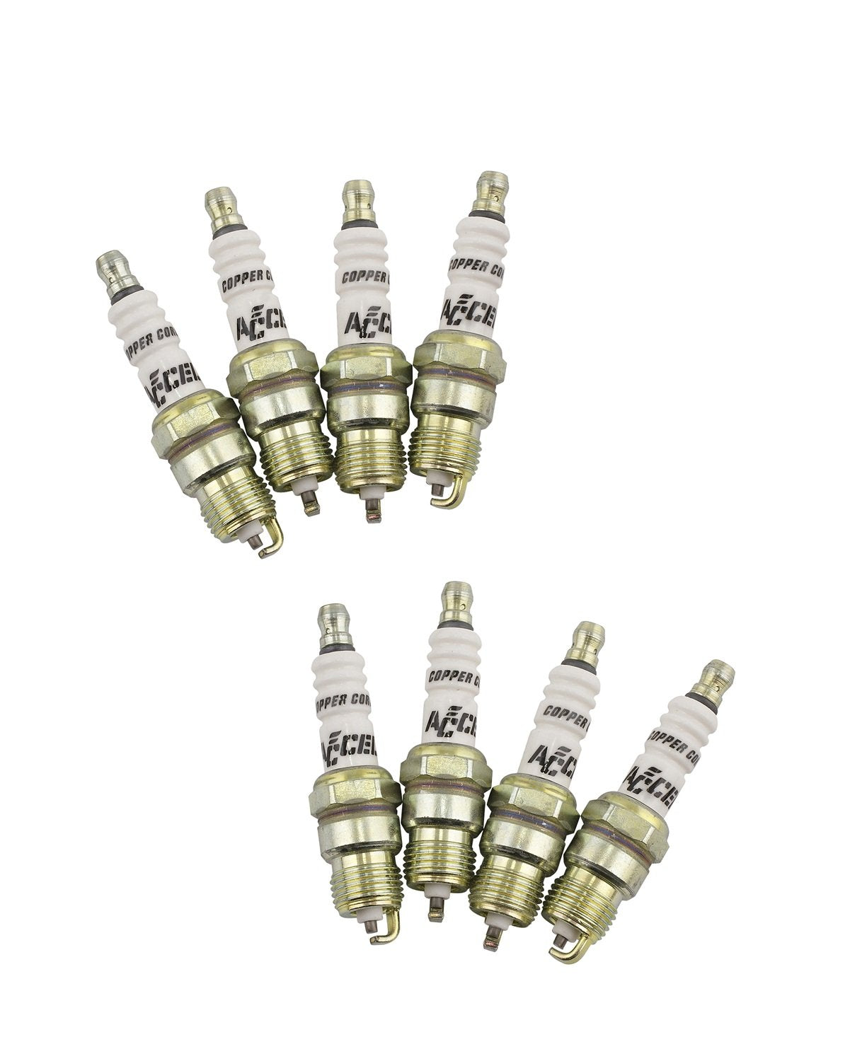 Performance ACCEL 8198 U-Groove Header Spark Plug - Pack of 8