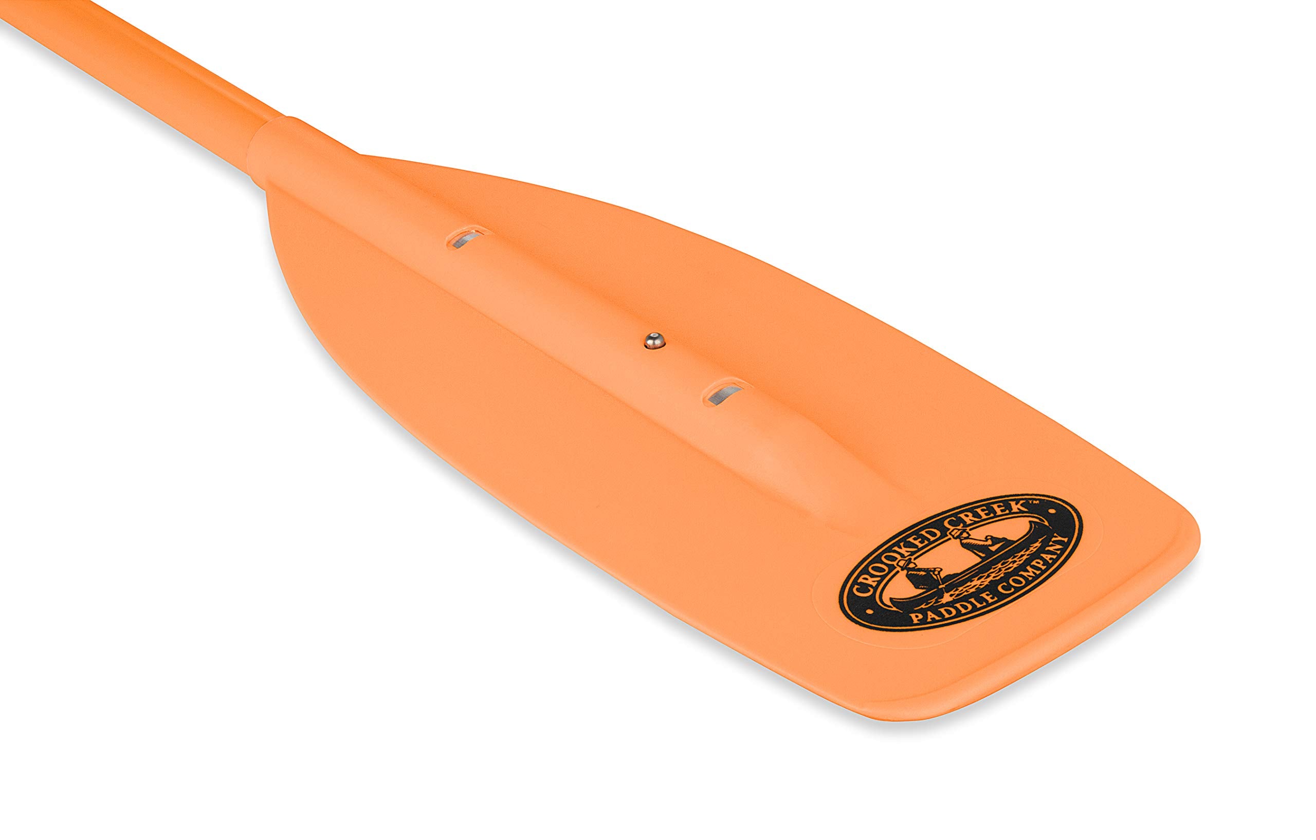 5-foot Crooked Creek Synthetic Boat Paddle, Orange - Features a Hybrid Grip for Full Palm Support and More Natural Motion (50458)