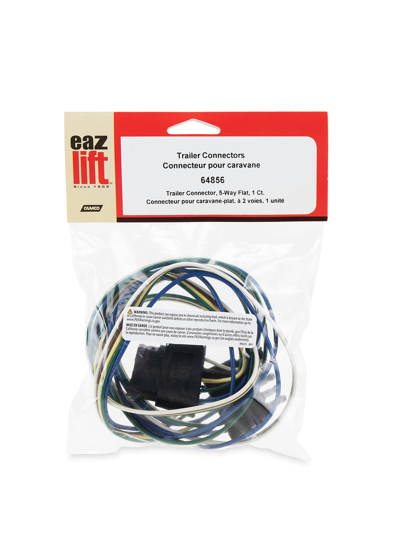 5-Way Eaz-Lift Flat Trailer Wire Extension | 18-Gauge Wires Measure 60-inches Long | (64856)