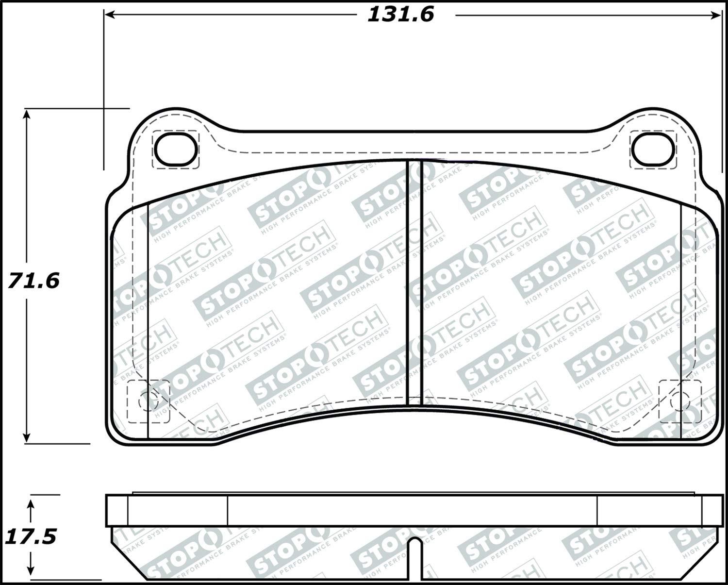 Brake Pads StopTech 305.13830 Street Select with Hardware