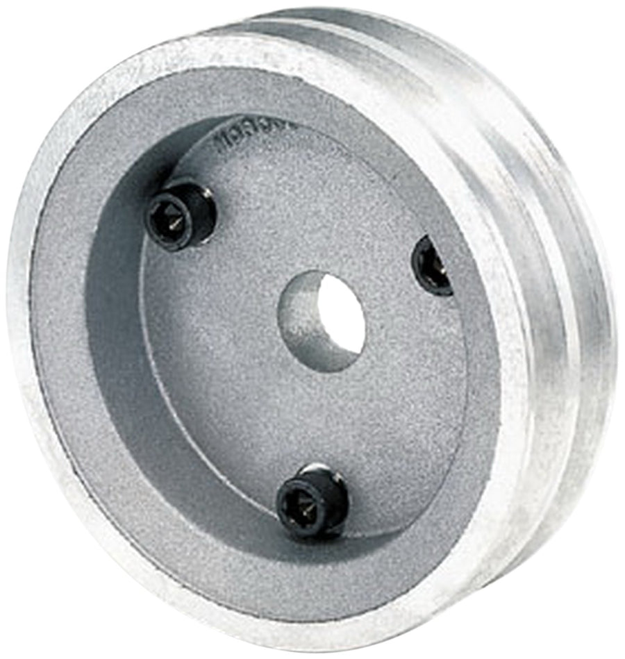 Double Groove Moroso Crank Pulley, Cast Aluminum, Fits Small Block Chevy Engines 64060
