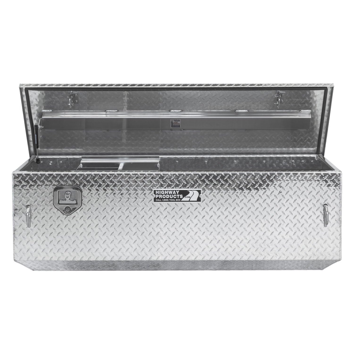 3022-005 Highway Products - Single Lid 5th Wheel Tool Box with Bright Diamond