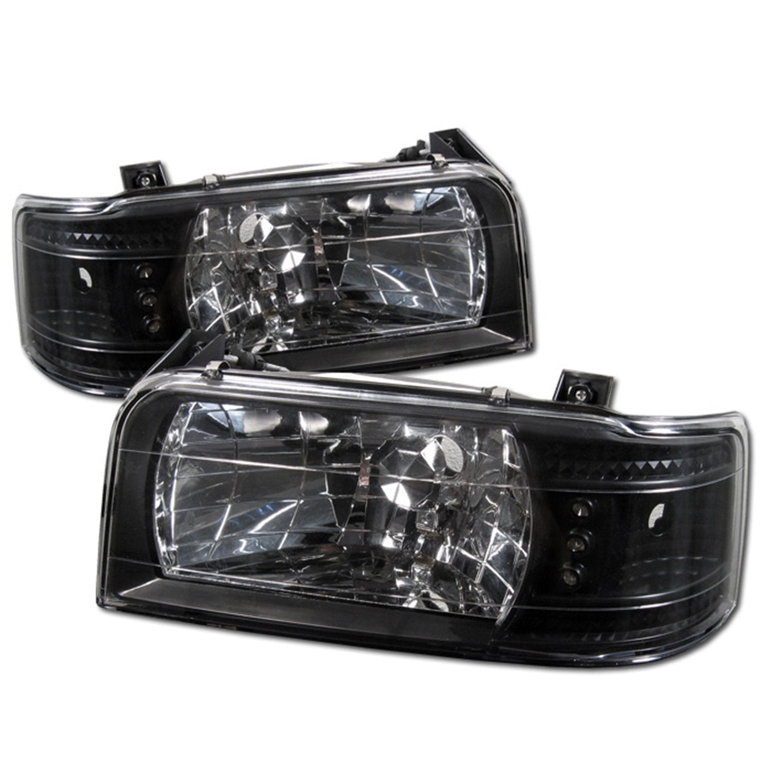 Crystal Headlight Spyder Auto 333-FB92-1PC-BK