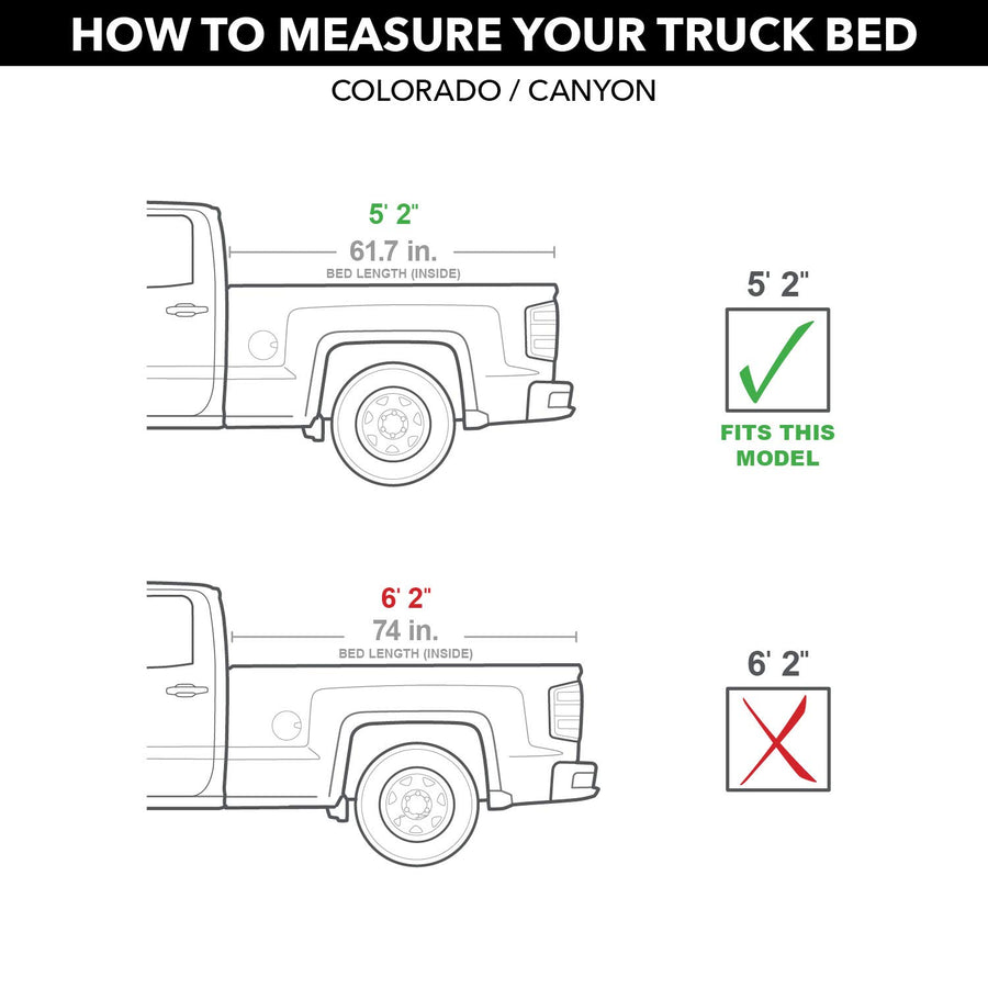 UnderCover Elite LX RealTruck One-Piece Truck Bed Tonneau Cover | UC1158L-G7C | Fits 2015 - 2020 Chevy/GMC Colorado/Canyon G7C(WA130X) - Pull Me Over Red 5' 3" Bed (62.7")