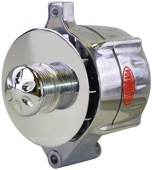 Chrome Powermaster 18305 Alternator (6G 140A 6 Groove Pulley Large Frame V Mating I-FR-AS Regular)